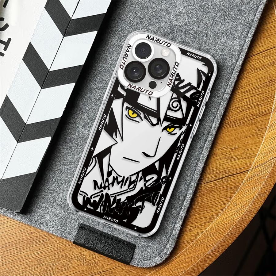 Anime Uchiha Sasuke Case for iPhone 16 15 14 Plus 17 Air XR 12 Mini 13 12 11 Pro MAX 7 8 16e Soft Phone Cover