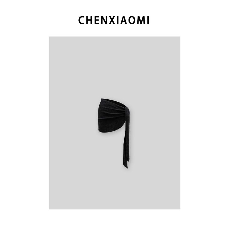 

[Mi Mjhome] Весенняя фантазия Модный сексуальный комбинезон с V-образным вырезом и подплечниками 24z445-1/24q092 Black (Strap overskirt) S(90-105)