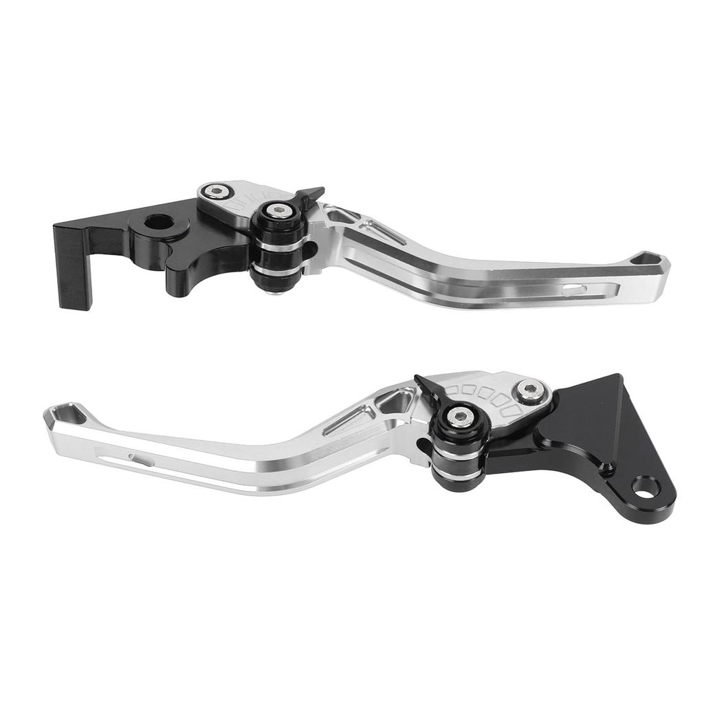Pair of Motorcycle Brake Clutch Levers CNC Aluminum Alloy Adjustable Angle Ergonomic Brake