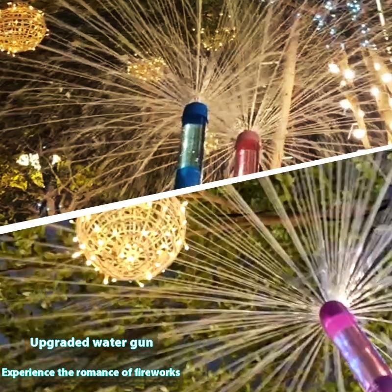 1 Unidad 38.5Cm Pistolas de Agua de Fuegos Artificiales Parejas Tomando Fotos Bajo Farolas Fuegos Artificiales de Agua Conmemorativos Ambiente Accesorios Románticos