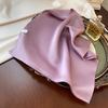 Solid Color Small Square Scarf for Women, Simple Korean Style, Versatile for Spring and Summer, Suitable for Professionals, Bank Employees