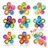 Tie Dye Simple Fidget Spinner Pops Finger Toys Push Bubble Hand Spinner For ADHD Anxiety Stress Relief Sensory Gifs For Kids