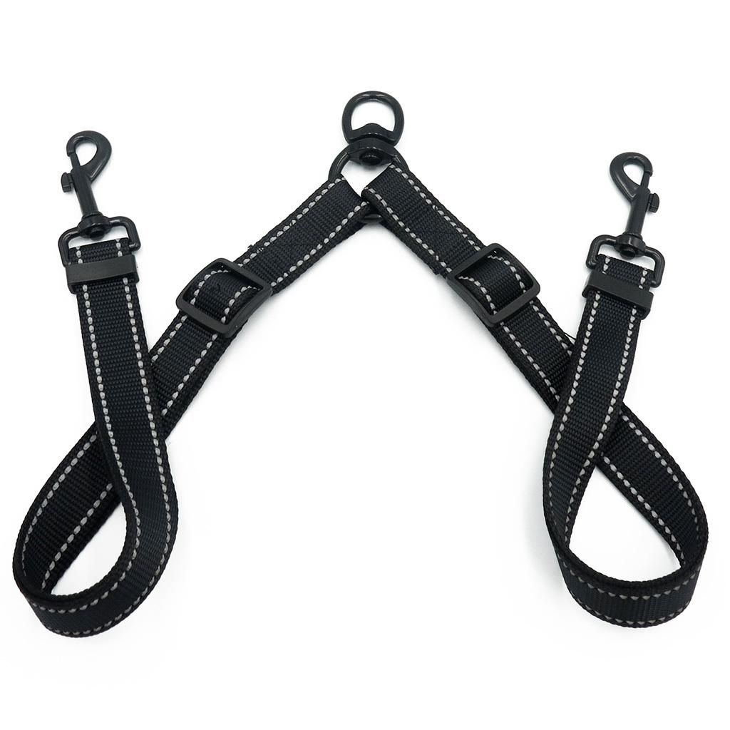 Durable Pet Walking Lead Adjustable Leash for Two Dogs Dog Lead Splitter