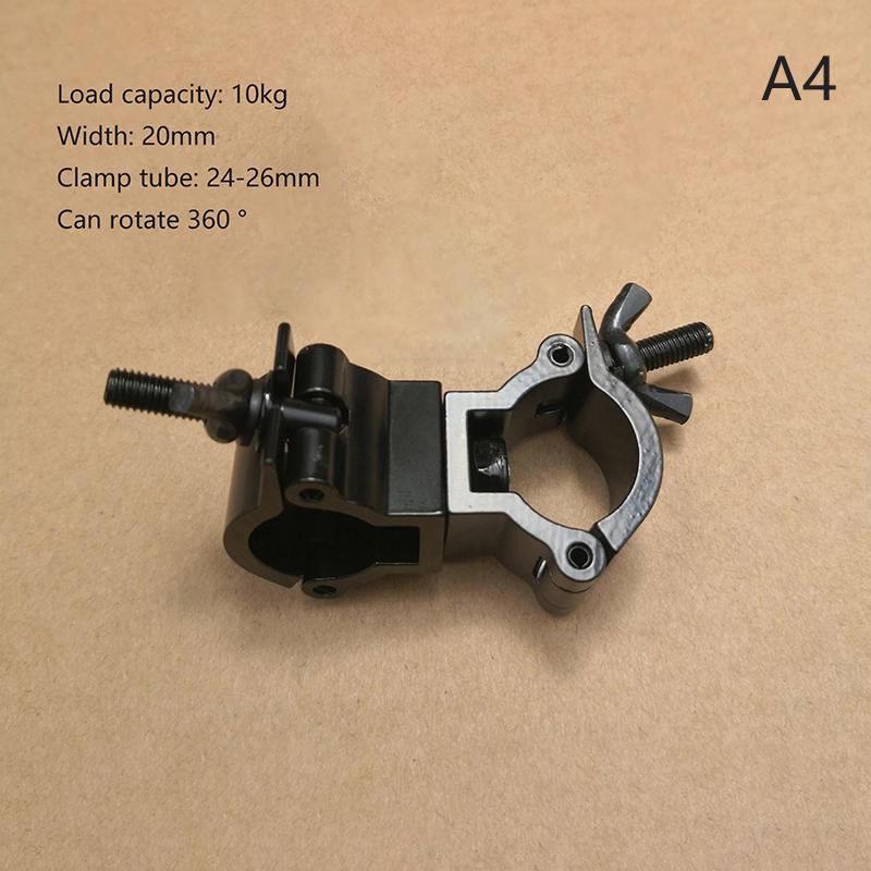 Aluminium Schwenkbare Gerüst Traversen Klemme Bühnenlichthaken Einzel-/Doppelring Schnallenkupplung Rohr 18 - 52MM Für Maximale Belastung 100kg