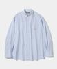 COLUMBIA UNIVERSITY Sl-Label One Pocket Oxford Shirts_Blue Stripe