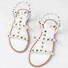 Sommer Nieten Flach Große Größe Damen S Freizeit Sandalen