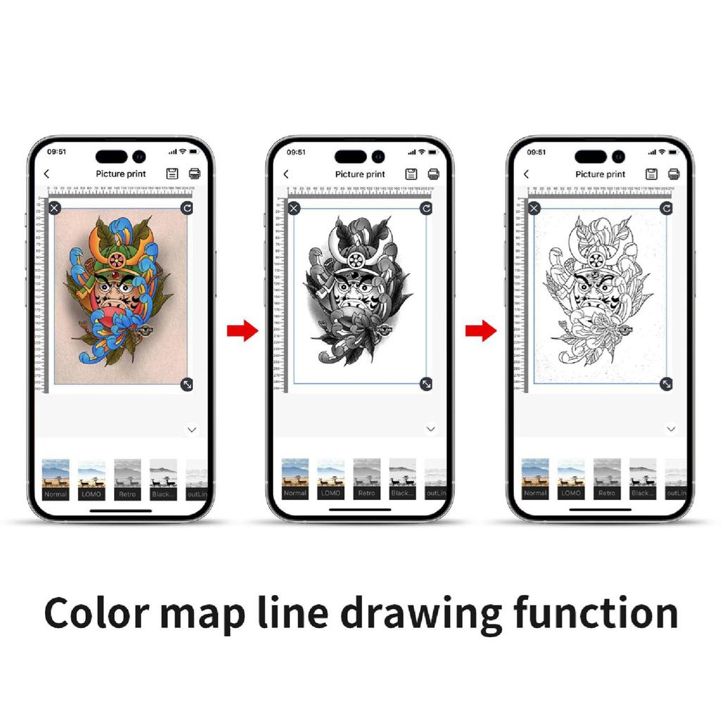 Mini Printer Machine Transfer Machine Tattoo Thermal Transfer Machine Stencil Printer Tattoo Tools 2000mAh A4 Transfer Printer