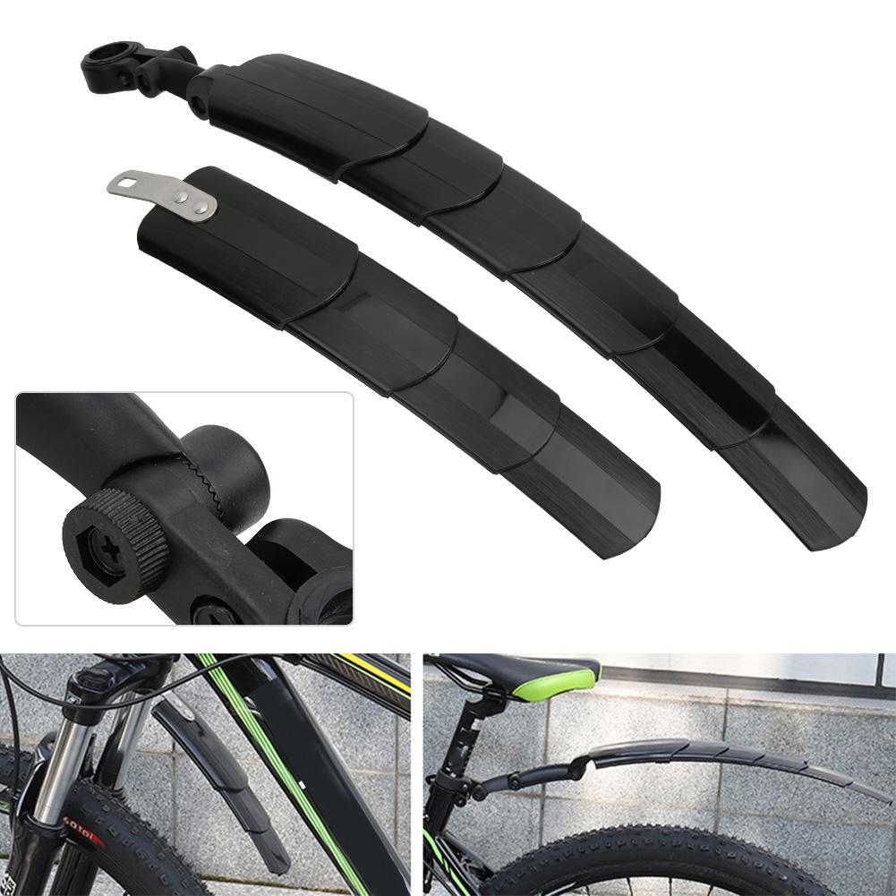 1 Set Plastic Outdoor Telescopic Mountain Bike Fender Front Rear Mudguard Fenders Bicycle Accessories