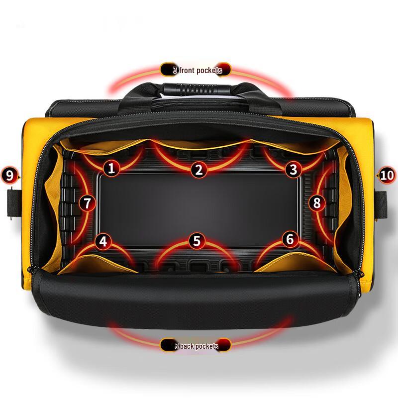 Oujian 18-inch Electrician's Durable Tool Bag