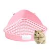 Rabbit Litter Tray Toilet Animal Potty Trainer Bunnies Corner Toilet Box for Ferret Hamster Dragon Cat Guinea Pig Dutch Supplies