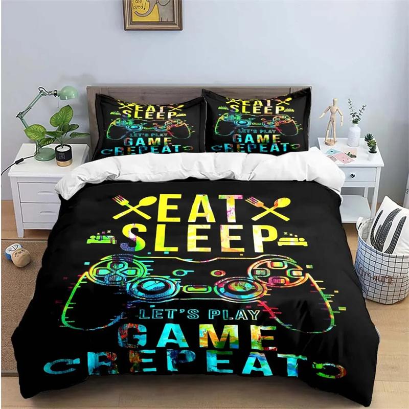 Gamer Controller 3D Print Bedding Sets Exquisite Bed Supplies Set Duvet Cover Bed Comforter Set Bedding Set Luxury Birthday Gift
