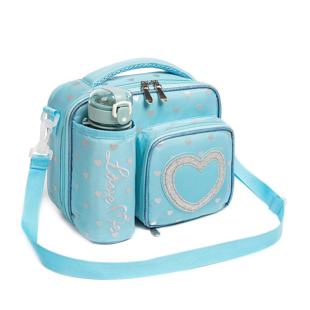 Kids Lunch Box Girls Insulated Lunch Bag with Compartment Adjustable Waterproof Lunch Bag for School and Travel Snacks