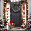 2pcs Christmas & Halloween Large Door Banner 12x70.8in