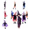 Sequin Witch Cloak Cape with Hat Multicolor Witch Cloak Cape Robe Cute Halloween Clothing  Party