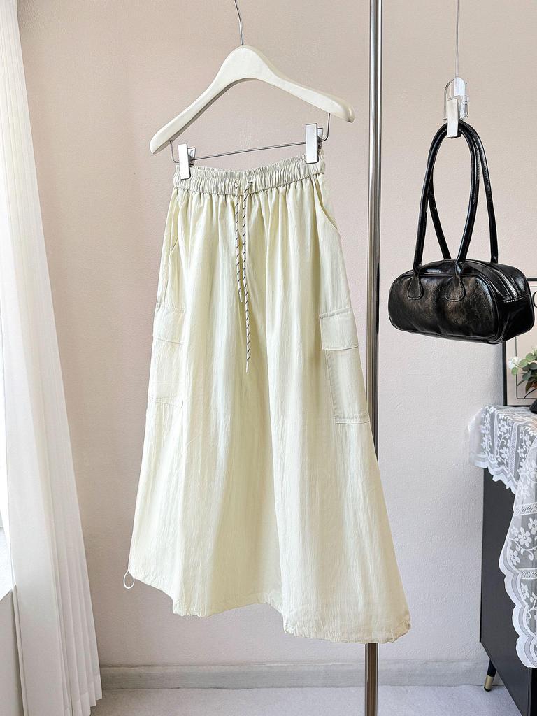 American Style High-Waist Slimming Pocket Skirt for Women - 2026 Spring/Summer Collection