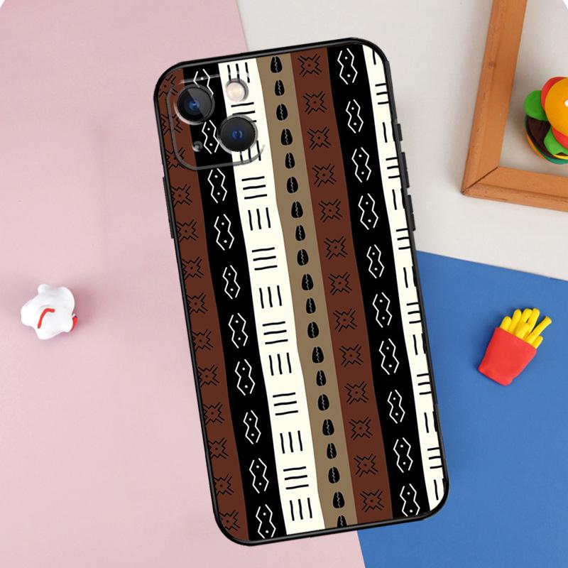 African Fabric Print Phone Case For iPhone 16 Pro Max 11 12 13 Mini 14 15 Pro Max XR 16e 15 16 Plus Cover Shell