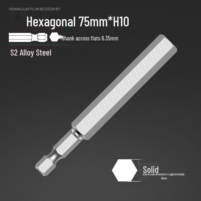 Alloy Steel Magnetic Hexagon Electric & Air Screwdriver Bit Set