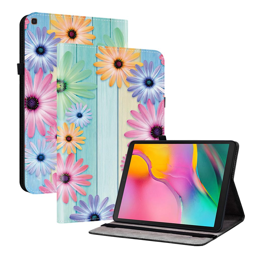 Tablet-Hülle aus PU-Leder für Samsung Galaxy Tab A 10.1 (2019)-11 Stile! Langlebig, mit 2 Ständerfächern, Stifthalter und Kartenfächern, flexibler TPU-Rückseite