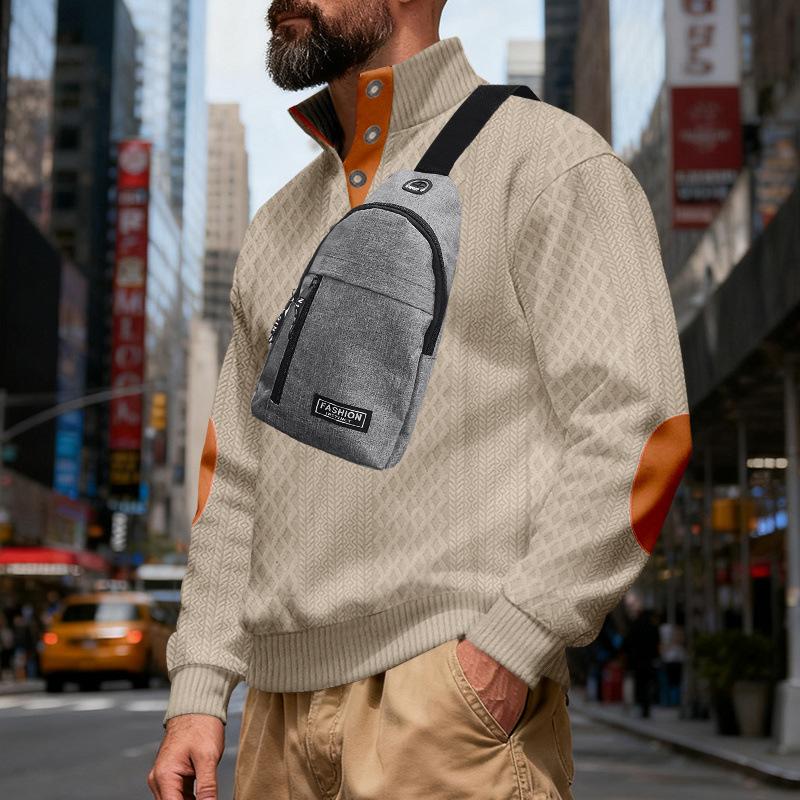 2025 Autumn and Winter New Loose Retro Stand Collar Casual Sweatshirt