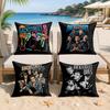 BBackstreet Boys Rock Band Cushion Cover Silky Short Plush Invisible Zipper Dustproof Sofa Pillow Case For Home Decor