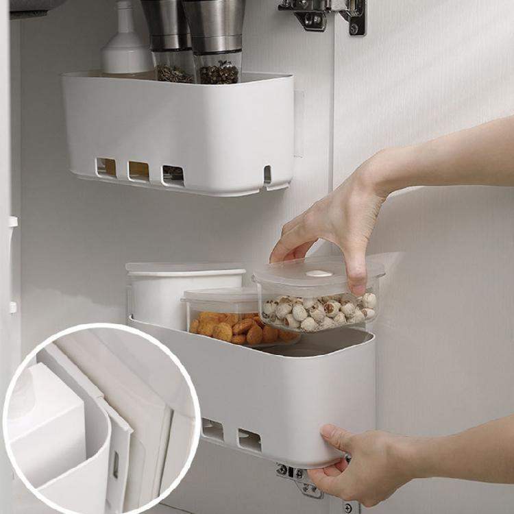 2 Pieces Multi-function Wall Mount Bathroom Organization Kitchen Organizer