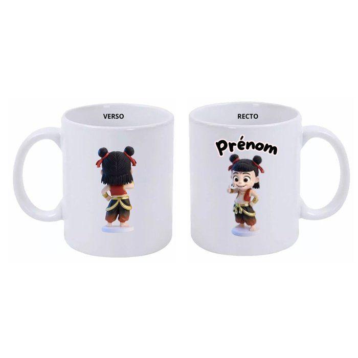 Mug personnalisable - Ne Zha - Céramique - 325 ml - Compatible Micro-onde - Lave-Vaisselle