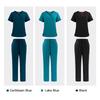 Women's Short Sleeve Scrub Suit Set - Medical Uniform for Dental Clinic & Doctor Workwear