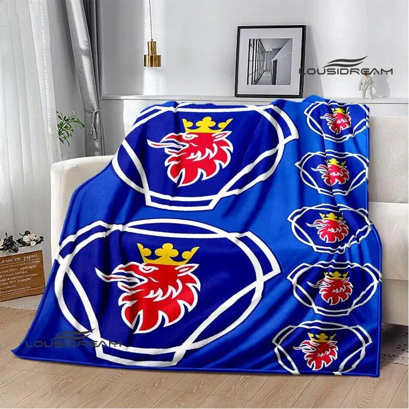 3D S-Scania Truck Printed Blanket Picnic Blanket Warm Flannel Blankets Home Bed Linings Blankets for Beds Birthday Gift