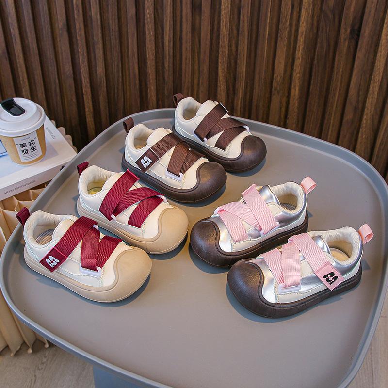 Korean Version of Children's Sports Shoes Spring and Autumn New Versatile Boys' Casual Shoes Girls' Single Shoes Soft-soled Baby Toddler Shoes