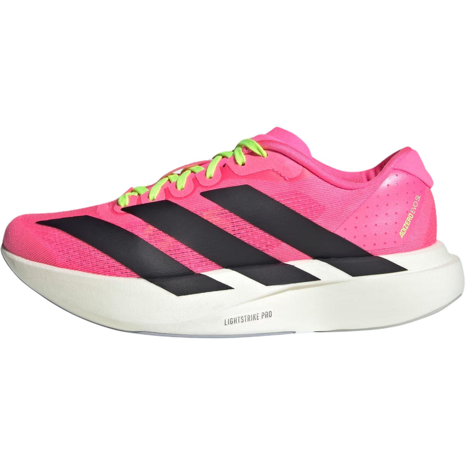 

Adidas Adizero Evo Sl Fashionable Comfortable Low-Top Kids Running Shoes Unisex sneakers Pink Black KK1249 35⅔