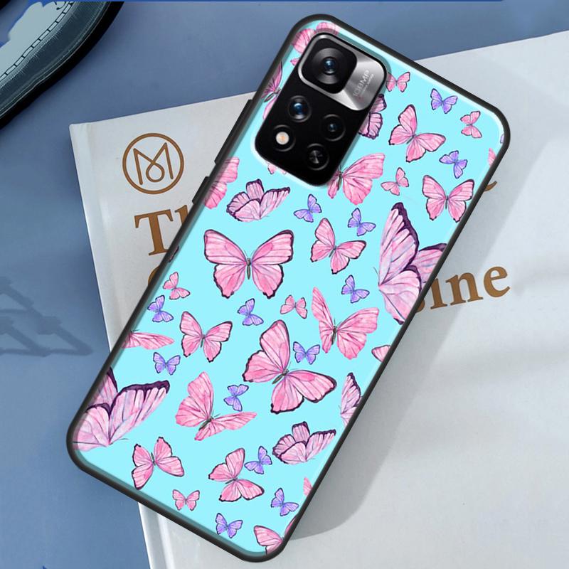 Luxury Butterfly Case For Xiaomi Redmi Note 13 12 11 9 10 14 Pro 9S 10S 11S 12S Redmi 14C 10C 12C 13C Cover