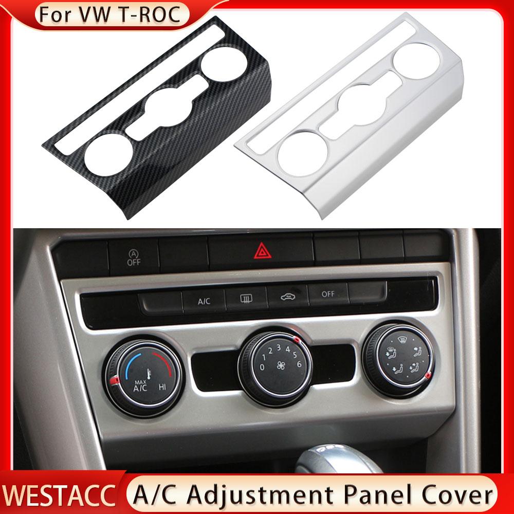 

Наклейка на крышку панели переключателя кондиционера кондиционера для Volkswagen VW Troc T-roc 2018 2022