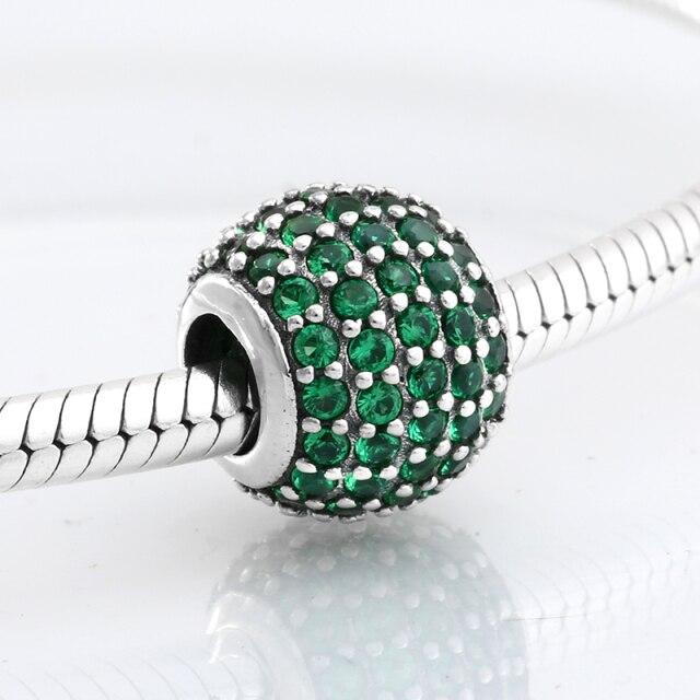 Fashion Trend 925 Sterling Silver Clear Cz Forever Family Fine Beads Fit Original Jiuhao Charm Bracelet Jewelry Making