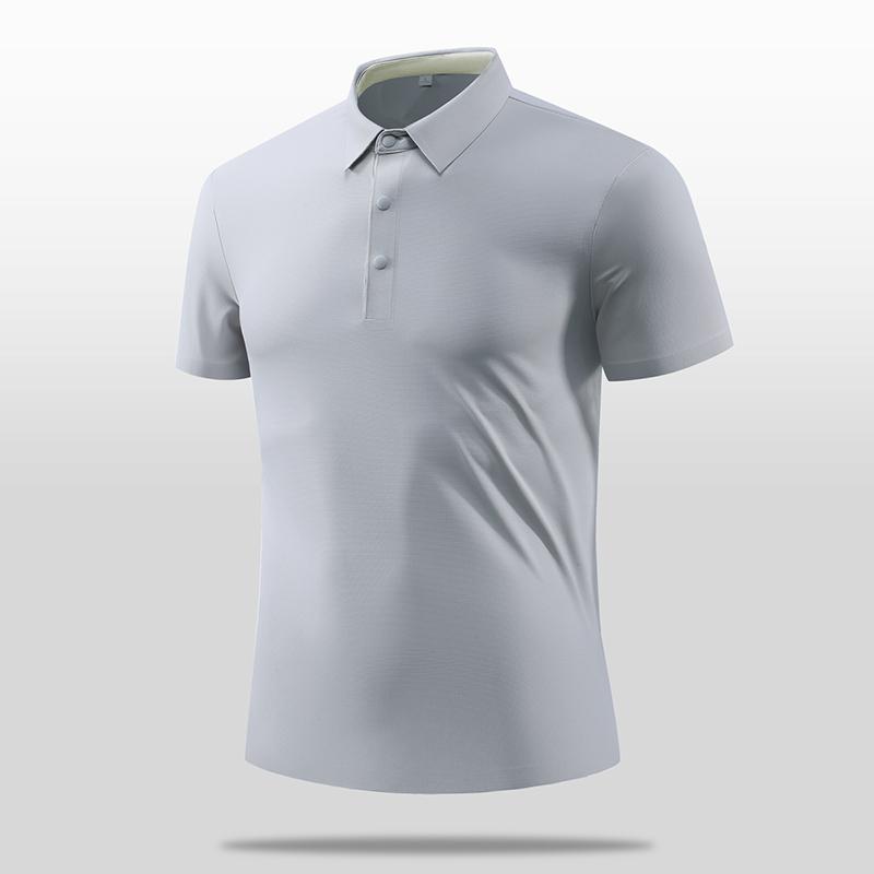 Ice Silk POLO Shirt Seamless POLO Shirt Men s Lapel POLO Shirt Short Sleeve Men 2XL