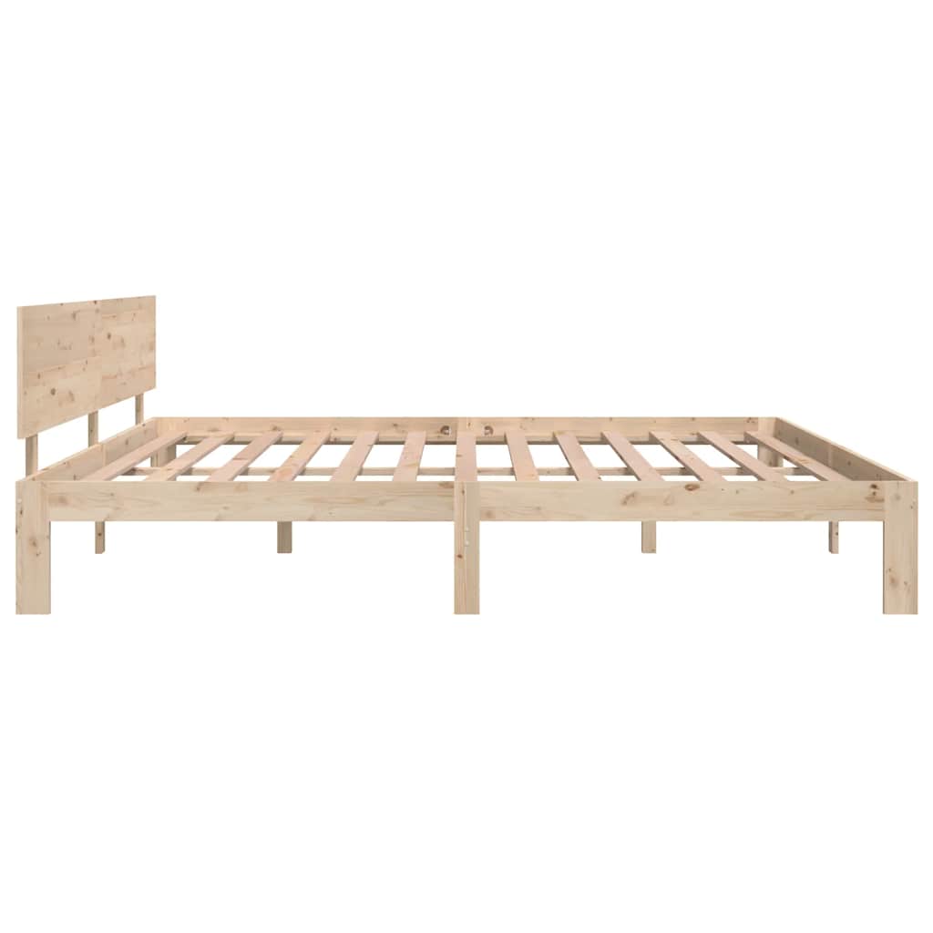 Solid Pine Wood Bed 200x200 cm