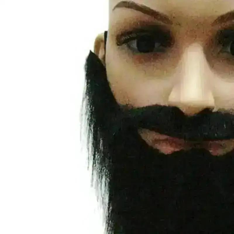 Long Fakes Beard Mustache Party Halloween Decoration Festival Supplies Male Men U Shape Artificial Beard Party Favors