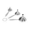 3PCS Stainless Steel Funnel Mini Funnel Oil Vinegar Wine Spice Sauce Leakage Household Oil Leakage