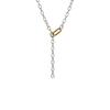 Tirr Lirr Tizen Maximize Gold Buckle Point Silver Combination Necklace TNSSVC14031M