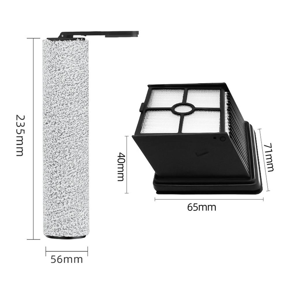 

Replacement Roller Brush Bar with HEPA Filters Compatible with For Lubluelu BVC-T8A Wet and Dry Vacuum Cleaner A