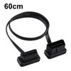 Car Auto 16 Pin Male To Female OBD2 Extension Cable Diagnostic Adapter 60cm 24inch Length
