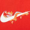 Nike Dragon Dance New Year Collection FW23 Sportswear Club Fleece Logo Round Neck Casual Baby Tops Red HF7125-657