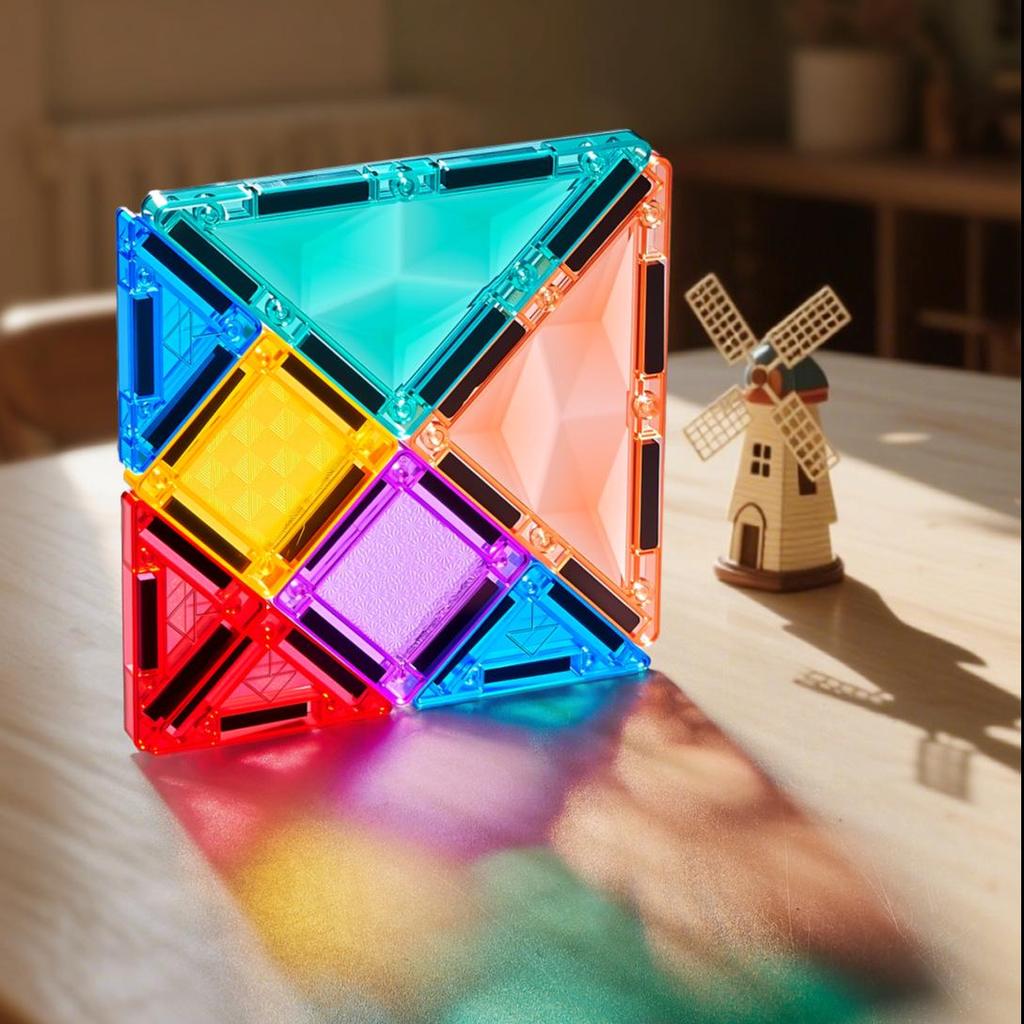 Magnetic Tiles Children's Toy: Hot-Selling Mini Educational STEM Building Blocks