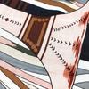 HERMES Calle Jean 140 Large Shawl Stole Scarf Cashmere / silk Black/Multicolore