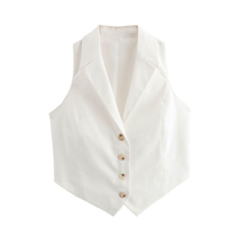 Kaslead New Arrival Women's Clothing Fashion Style Fashion Casual Easiest for Match Minimalist 6 Color Knot Vest Vest Tops