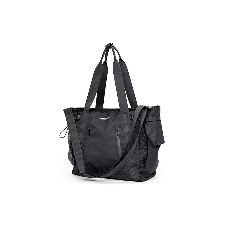 

Новая полиэстеровая сумка-тоут MYEDITION, сумка для покупок, сумка-мессенджер, сумка для ноутбука, портативная сумка через плечо, сумка на плечо, унисекс, черная M20959 38.1*15.0*35.1CM