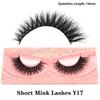 FOXESJI Real Mink Fluffy Short Eye Lashes Extension Wispy Soft Natural Short False Eyelashes Daily Wear Full Strip Lashes Makeup