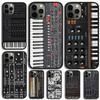Vintage Synth Synthesizer Celular Mobile Phone Cases For iPhone 17 Air 16 15 14 12 13 11 Pro MAX Plus SE2020 Coque Fundas