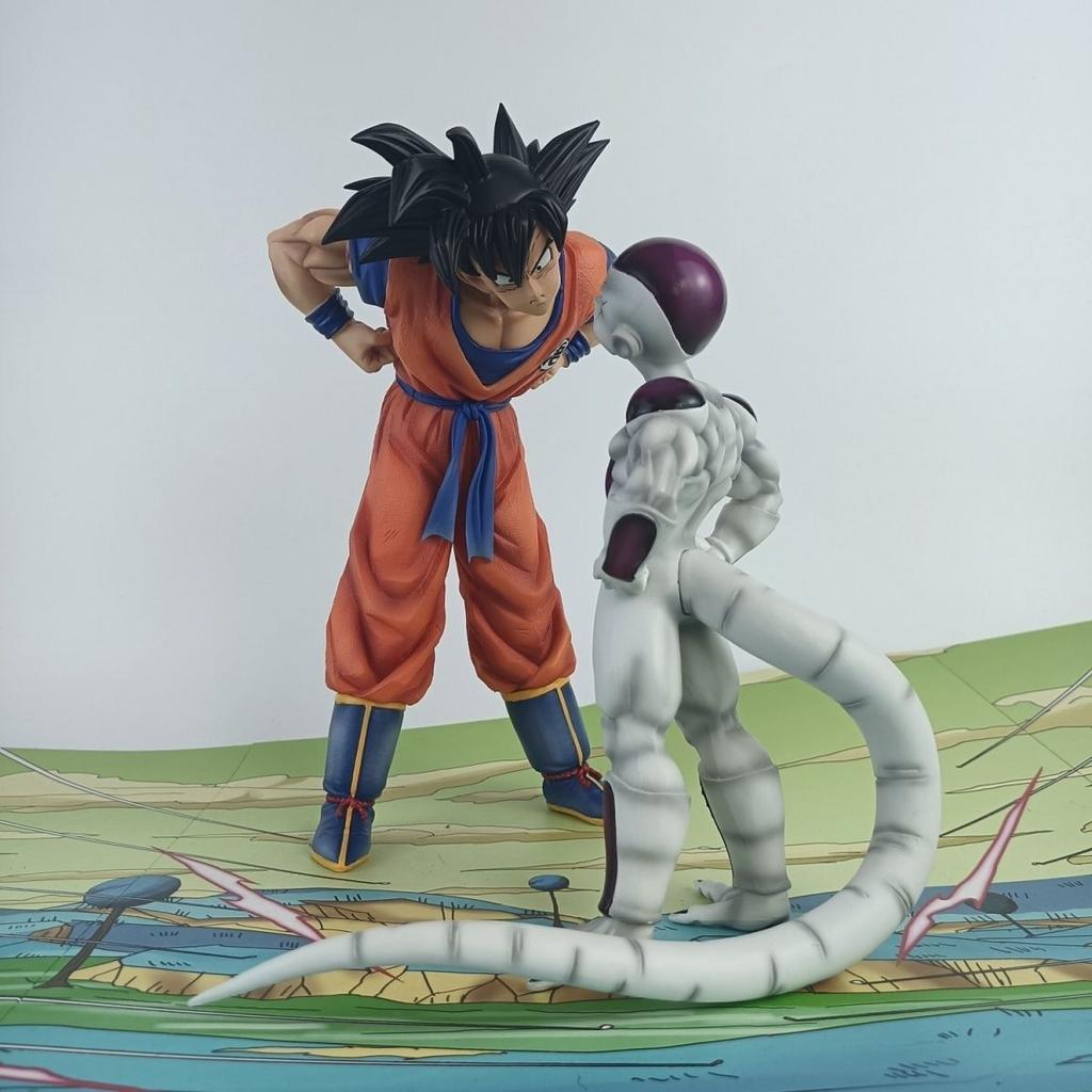JT studio Same style Goku and Frieza Eye contact dragon ballz figures anime Kung Fu Handsome PVC Mini hot Model Beautiful Gift Toys