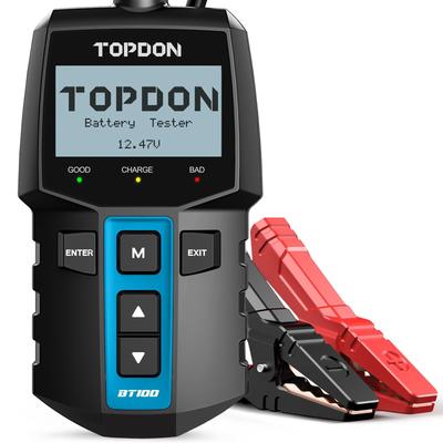 TOPDON BT100 CCA Diagnosewerkzeug für Automobiltester, 12V, Prüfer, 100-2000 CCA, Wert, Widerstand, Last, Spannung,