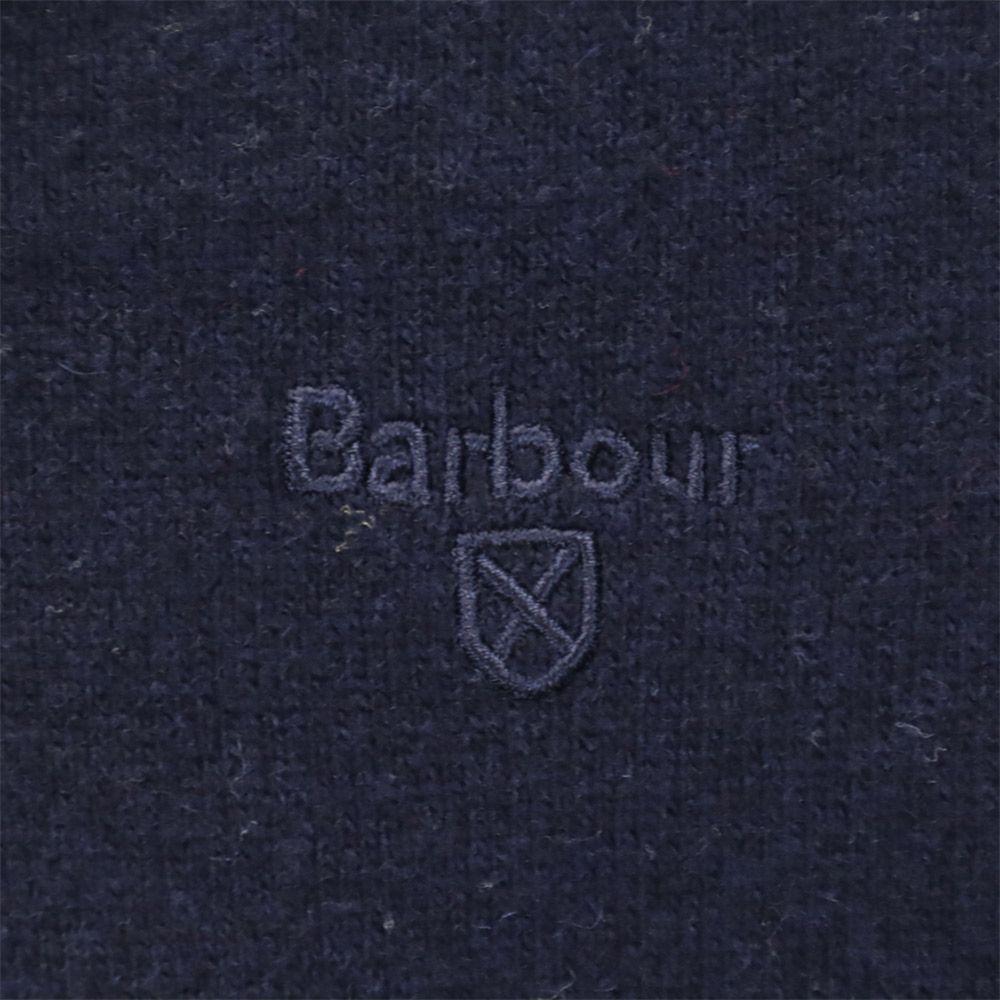 Barbour Wool Long Sleeve Sweater M Navy Knit Men's Used